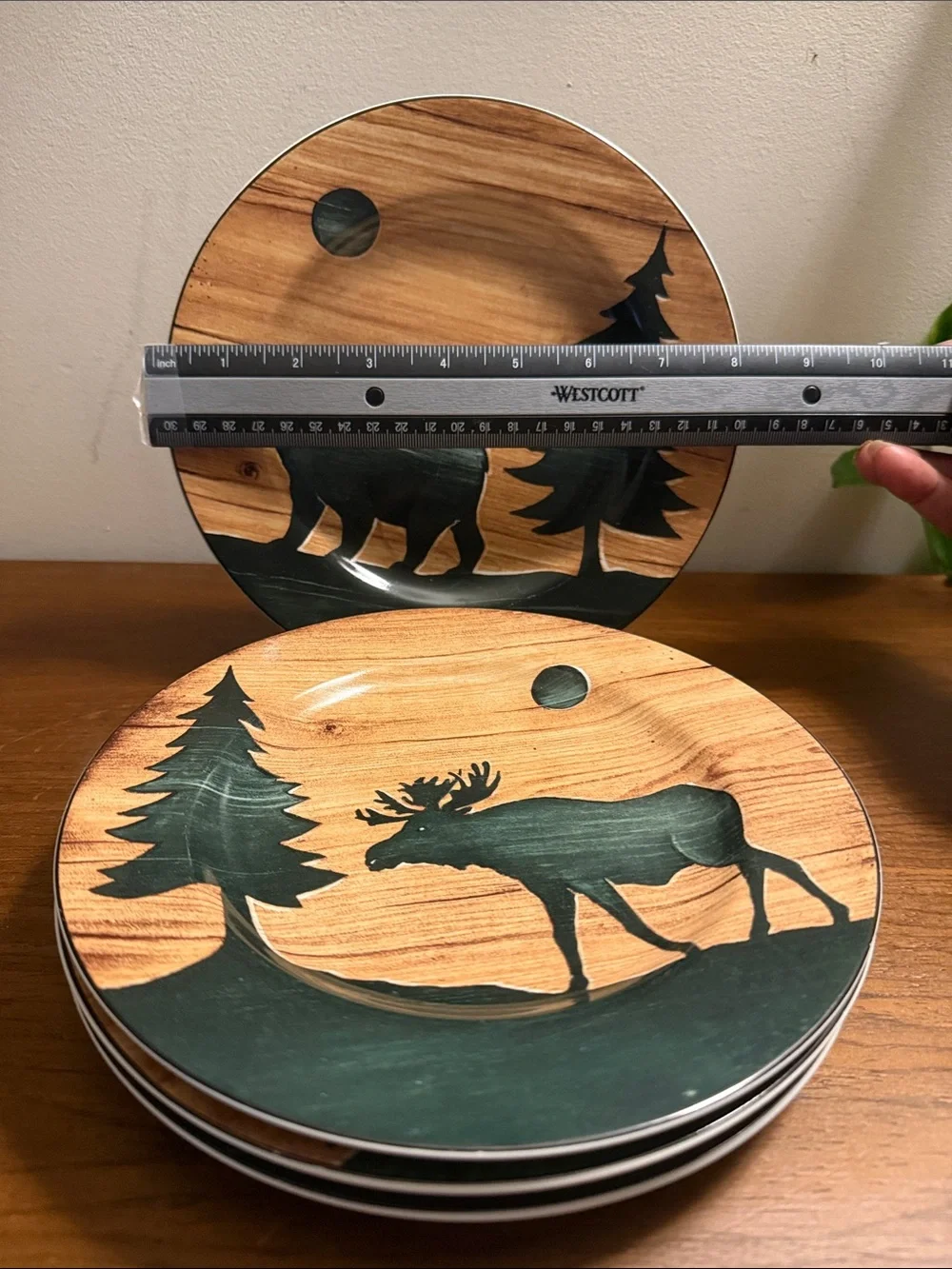 VTG  Set/ 4 David Carter Brown Salad Dessert Plate